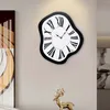 Wall Clocks Creative Melting Clock Maximalist Interior For Table Home Desk