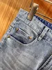 Designer dżinsy męskie fioletowe dżinsy dżinsowe spodnie mody Wysokiej jakości prosta design retro streetwear swobodny dres joggery myte spustowe stary dżinsy#028