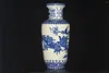 Vases Rare Unique China Handcrafted Blue And White Porcelain Vase Qianlong Mark Living Room Decoration