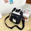 Schoudertassen Fashon Ins Mooie Nylon Leuke Crossbody Tas 2024 Japanse Cartoon Messenger Student Een Klein Vierkant