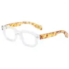 Sunglasses Retro Small Rivets Brand Black Square Glasses Frame Anti Blue Light Reading Eyeglasses Presbyopia Optical Magnifier