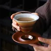 Tazas y platillos creativos con forma de OVNI, taza de café de cerámica Retro japonesa, taza de té de la tarde, tazas de desayuno para el hogar y la cocina, regalos para amigos