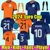 Футбольная майка NetHerlANDs 24 25, Кубок Европы 2024 года, MEMPHIS 23 24, Голландский клуб, футболка VIRGIL BLIND JONG DUMFRIES, рубашка 2024 BERGVIJN DE LIGT, мужская детская форма, футбольная рубашка