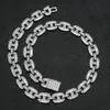 Miami 16mm Grote Doos Sluiting Cubaanse Link Chain 2 Kleuren Iced Out Baguette Zirkoon Ketting Heren Hip Hop sieraden H jllYbv337T