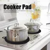 Table Mats 5 Pack Electric Induction Hob Protector Mat Anti-Slip Silicone Pad Scratch Cover Heat Insulated Black