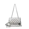 Senior Sense of Fashion Bright Bread Bag Spring New Diamond Chain Shoulder Bag Niche Design Women's Bags 041724-11111