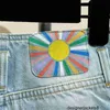 Projektantka nanyou damska odzież na żywo Nisza niszowa ręcznie malowane dżinsowe szorty dżinsowe dżinsowe dżinsy N1K9