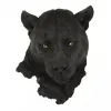 Sculptures 1/2PCS New Resin Simulation Animal Figurines Wall Wolf Head Status Lion Figure Decor Bar Mural Sculptures Ornaments Home