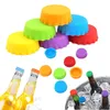 Silicone Drinkware Lid Bottle Bottle Bottle Caps Silica-Gel Garrafas de vinho Molho de cidas com estremamento colorido de garrafa de garrafa T9i002597