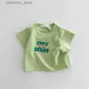 T-shirts 2023 sommar ny baby kort ärm t shirt söt björntryck t skjortor för pojke tjej godis färg tee småbarn toppar baby kläder24328