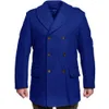 giacca da uomo elegante abiti da uomo doppio petto cappotto di lana bavero blazer 1 pezzo set giacche invernali blazer abbigliamento A5LG #