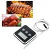 Messgeräte Professioneller Timer Lebensmittel BBQ Fleischthermometer Sofort ablesbares digitales Thermometer mit Fernsonde Ofentemperaturanzeige Alarm