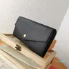 leather sarsh wallets women embossed envelope hasp long wallets card holder flower clutch purses with box