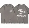 Summer T-shirt FI Herr- och kvinnors Cott Novty Kort ärm Löst andningsbar t-shirt Casual Street Wear N1CD#