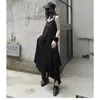 Casual Dresses Ladies Halter Dress Summer Classic Dark Personality Asymmetric Design Leisure Loose Large Size Size