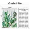 Douchegordijnen Outdoor Garden Poster Gordijn Vintage raamwand Groeien Bloemplanten Polyester Stoffen Badkamer Decor