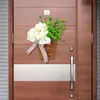 Decorative Flowers Front Door Basket Hydrangea Hanger Wreath Seasonal Welcome Sign Spring For Farmhouse