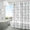 シャワーカーテン防水カーテンカビの証明耐久性のあるバスルーム画面フックモダンなプリントバスタブアクセサリー