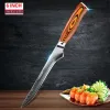 Knivar grillkniv 6 tum biskniv hög kol slaktkniv japansk rostfritt stål kökskniv trähandtag Utility Knife