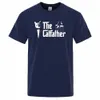 il Catfather Cat Stampa T-shirt da uomo Camicie Girocollo Abbigliamento di marca T-shirt casual oversize da uomo T-shirt manica corta Fi V9XD #