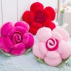 Decorative Flowers 3D Stereoscopic Rose Flower Novelty Wedding Home Pillow Sofa Cushion Soft Cojines Valentine's Day Gift Coussin