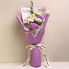 Fiori decorativi 3styles artificiali mazzi di fiori rosa set amanti intrecciati per la festa di nozze di San Valentino