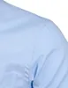 Mannen Hemelsblauw Slim Fit Dr Shirts Slim Fit Lg Mouw Merk Shirt Mannen Cott Top Kwaliteit Busin Formeel overhemd met Zak E4Ff #