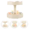 Dijkartikelen sets Rotary Dessert Machine Auto Roterende Sushi Stand Stringstable Automatische display planken Holder Cake