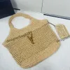 حقيبة مصممة للنساء مصممة جديدة y Brand Straw Bag Bag Bag Bag Luxury Classic Womens Bag 240328