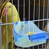 Altre forniture per uccelli Mangiatoia Vasca da bagno compatta per il bagno in gabbia Piccoli uccelli Cupola per pappagalli Accessorio da appendere riutilizzabile Parrocchetto