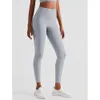 Pantaloni fitness LL Pantaloni da yoga LL firmati da donna Primavera/estate Vita alta Nude Nessuna traccia Pantaloni da yoga per l'anca con sollevamento Pantaloni attillati e ad asciugatura rapida Pantaloni sportivi da corsa attillati 886