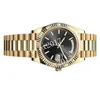 16 Farben Herren Herren U1F Grün Braun Champagner Weiß Automatik 2813 Uhrwerk Everose Time Day Date Roségold Kristall Schokolade Designer 228235 228238 Armbanduhren