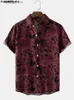 Men's T-Shirts Mens Chinese Series Printed Slim Fit Shirt Simple Matching Mens Short Sleeve Button Shirt S-5XL Top 202324328