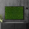 Decoratieve bloemen gesimuleerde mosbord groene decor muurpaneel schuim planten kunstmatige kussen gekken