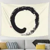 Wandtapijten Enso Japanse Zen Circle Tapestry Art Wall Opknoping Esthetische Home Decor Voor Woonkamer Slaapkamer Dorm