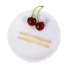 Forks BBQ Aphetizer Environmental Cherry Buffet Picks Atensil Wooden100PCS Bamboo Fruit Party使い捨て