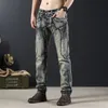 2023 Spring and Autumn New Classic Fi Retro Straight Leg Jeans For Men Casual Comfort Elastic High Quality Plus-Pants 42LF#
