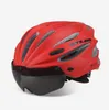 Cycling Helmets 5 Colors Men Bicycle Helmet With 2 Lens Outdoor Mountain Bike Integrally Molded Lady Glass K80 Plus Drop Delivery Spor Dhcog