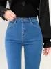 Women's Jeans High Waist Skinny Pencil Woman Large Size Streetwear Slim Stretch Denim Pants Spring Korean Fashion Casual Kot Pantolon
