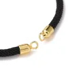 Componentes 20pcs Mistor Cordas de poliéster ajustáveis Corrente de corda com achados de latão para acessórios para jóias DIY
