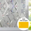 Autocollants de fenêtre PVC Film de verre autocollant 3D 45 200 cm couverture statique givrée intimité décor à la maison Films décoratifs décoration