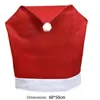 Couvre-chaise 1pcs Christmas Santa Claus Hat Cover Decoration Table Année 2024 Ornement pour Home Navidad Noel de Noël cadeau