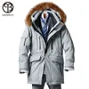 ASESMAY Helt ny 2019 Men Down Jacket Winter Mens Coat Multi -Pocket Clothing Top Thick Degree -40 Hoodies päls ytterkläder parkas v9ge#