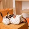 Женская сумка через плечо Source Store Design, новинка 2024 года, простой и модный маджонг из трех частей с принтом
