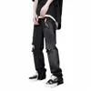 Summer Ripped Jeans Hommes Straight Distred Denim Pantalons Adolescents Rétro Style Coréen Fourrure Trou Street Wear Oversize S-3XL BF H26b #