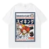 Hip Hop Street T-shirt Harajuku japonais Kanji Fun Fish Fi T-shirt style décontracté Vente chaude T-shirt à manches courtes pour hommes L4VO #