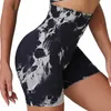 Tie Dye Gym Shorts Yoga Shorts Vrouwen Seaml Fitn Broek Push Up Sport Vrouwen Fitn Panty Hoge Taille Elastische Yoga Shorts v7oM #