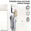 Hängare över dörrtorkningsställen fällbara rack med 4 lundar robust krok bärbar handduk