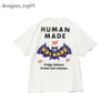 Diseñador de marca de moda Camiseta para hombre Camiseta de fabricación humana Camiseta de manga corta con estampado divertido de algodón de bambú Camiseta hecha por humanos para hombres y mujeres Camiseta de ocio de alta calidad 4156