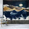 Tapestries Nordic Mountains Sunrise Metal Tapestry Hippie Bohemian Home Decoration Wall Room